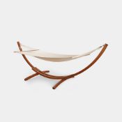 Boxed Santorini 1 Person Hammock with Wooden Frame (LOC: SR5(1.10)-PP3370 - MP)