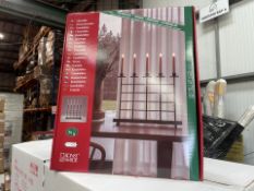 6 X BRAND NEW KONSTSMIDE 5 LIGHT BLACK CANDLEABRAS (LOC: 25.5-AA9115 - 1P)