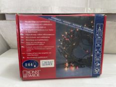 17 X BRAND NEW KONSTSMIDE 144 LIGHT MULTIFUNCTION MICRO LIGHT SETS (LOC: 41.19-AA9198 - 1P)