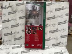 10 X BRAND NEW KONSTSMIDE LED HANGING STAR CHRISTMAS DECORATIONS (LOC: 24.5-AA9139 - 1P)
