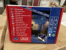 12 X BRAND NEW KONSTSMIDE 80 LED CHRISTMAS LED LIGHT SETS (LOC: 23.14-AA9446 - 1P)