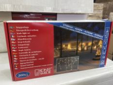 10 X BRAND NEW KONSTSMIDE 200 LIGHT 15M ICICLE LIGHT SETS (LOC: 47.21-AA9201 - 1P)