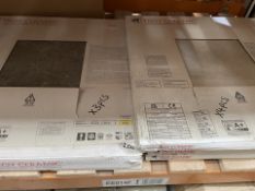7 PIECE MIXED CERAMIC TILE LOT TO INCLUDE TROY CERAMIC MOONSTONE ANTHRACITE 600 X 600 AND TROY
