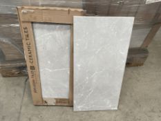 PALLET TO CONTAIN 40 x PACKS OF JOHNSONS 600X300MM DARLINGTON STONE SATIN TILES (DAR) EACH PACK