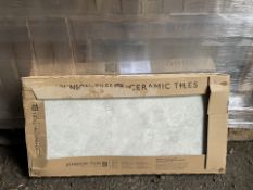 PALLET TO CONTAIN 40 X PACKS OF JOHNSONS TILES 600 X 300MM CAMBRIDGE NATURAL TEXTURED GREY TILES (