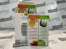 192 X BRAND NEW DUAL SACHETS MASKS INCLUDING ORANGE OIL 6ML AND CUCUMBER AND APPLE 6ML RRP £9