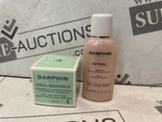 9 X BRAND NEW DARPHIN PARIS 2 PIECE GIFT SETS INCLUDING IDEAL RESOURCE 7 CAPSULES AND INTRAL 25ML