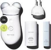 BOXED NuFACE Trinity Facial Toning Device with Trainer Attachment + Wrinkle Reducer Attachment (
