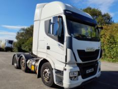 WU71RNN IVECO STRALIS NP460 6X2 High Roof SLEEPER EURO 6 TRACTOR UNIT Automatic First Registered