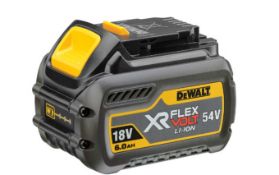 DeWalt 54V XR FlexVolt Battery 6.0Ah RRP £168. Ultimate runtime and performance that gives