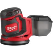 Boxed Milwaukee M18BOS125 125mm Random Orbital Sander RRP £139, Body Only, Reduce your work time and