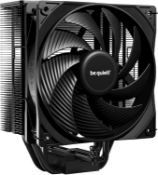 be quiet! Pure Rock 3 Black Air Cooler, 4 High-Performance 6mm Heatpipes, Pure Rock 3 Black is