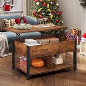 Boxed YITAHOME Easy-Lift 2-Tier Lift Top Coffee Table. (LOC: SR10.4.9-UA576 - MP)