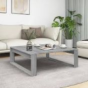 Boxed vidaXL Coffee Table Grey Sonoma (LOC: SR10.4.6-UA639 - 1LP)