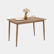 Boxed Burton 110cm Rustic Dark Wood Effect Dining Table - 4 Seater (LOC: SR5.3.3-UA378 - MP)