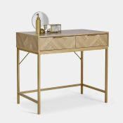 Boxed Ducie Herringbone Dressing Table (LOC: SR5.3.3-UA364 - MP)