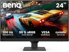 BenQ GW2490E 24 Inch Eye-care Gaming Monitor, 100Hz, 1920x1080p, IPS, 2X HDMI (LOC: SR9.5.2-