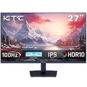 KTC H27T27 27" 100Hz (HDMI + DIsplay Port) 2560×1440 Freesync WQHD IPS Flat Monitor (LOC: SR10.4.1-