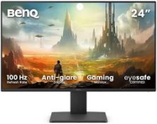 BenQ GW2491E 24” Gaming Monitor, 100Hz, IPS, 1080p FHD, Eye-Care, HDMI, DisplayPort, 1080x1920 (LOC:
