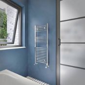 Water bathroom radiator 237 W 400 x 1000 mm silver (LOC: SR3.5F-UA6467 - 1LP)