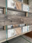 10 X GREY PEGANTI WALNUT LAMINATE FLOORING, 1292 X 193MM X 8MM, 1.5M2 COVERAGE PER PACK, This grey-