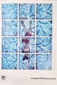 David Hockney (1937-2026), an original poster for the Los Angeles 1984 Olympic Games, published by