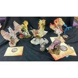 Selection of boxed and unboxed Enchantica mythical figures, sone with COA, 9 pieces in total
