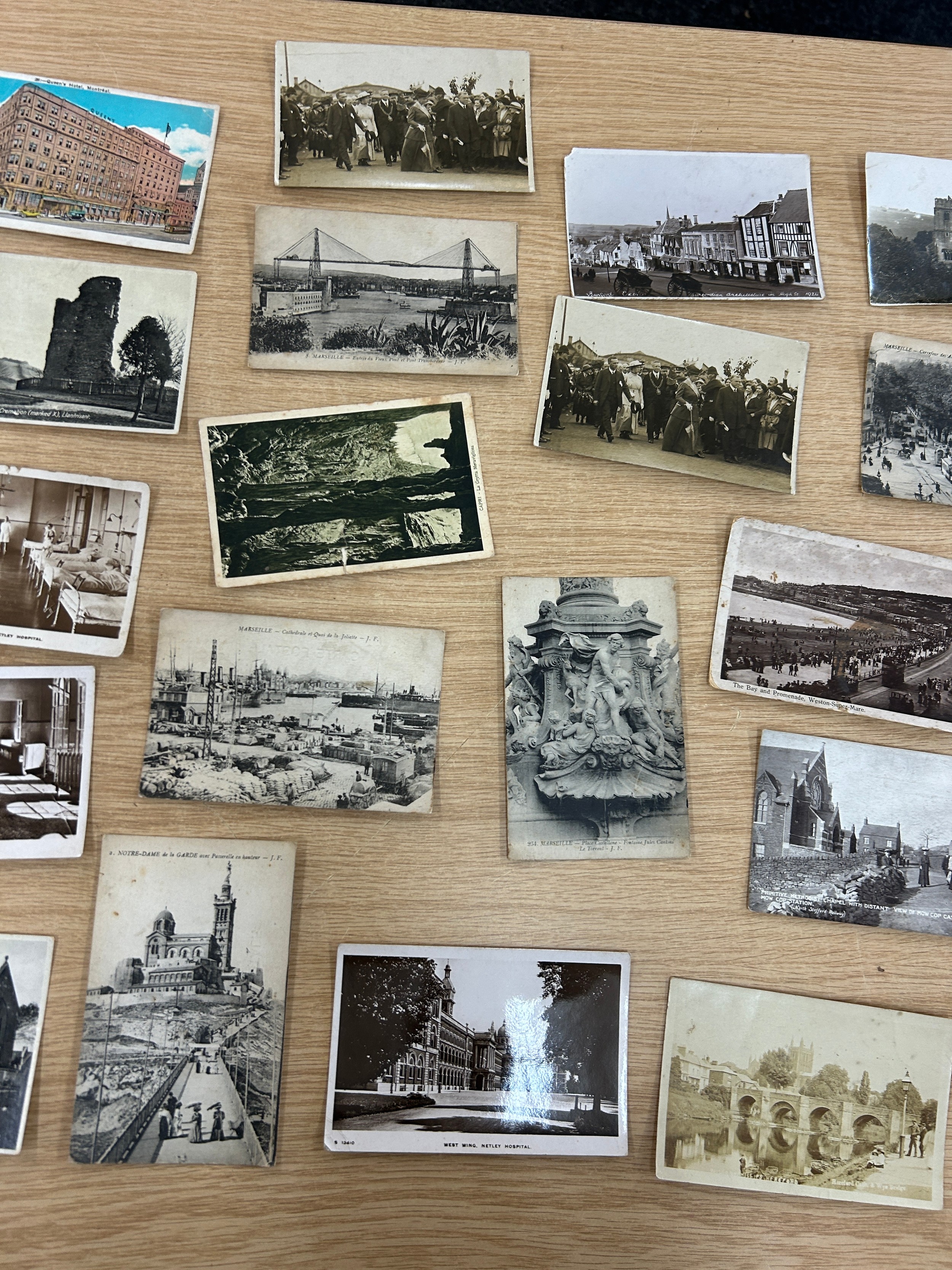 Collection of vintage British topographical postcards, primarily featuring scenic views and city - Image 4 of 7