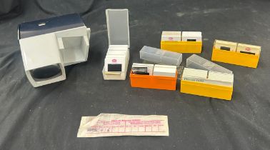 Vintage slide viewer and slides, untested