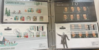 First day cover album of stamps to include inventive Britain, classic children's TV Etc