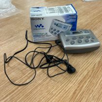 Vintage original boxed Sony Walkman digital tuner SAF-M37L, untested