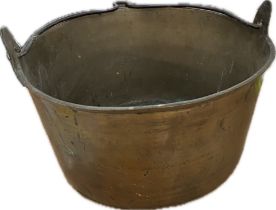 Vintage brass jam pan, diameter 12 inches, Height 6.5 inches