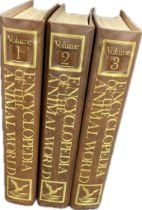 Three volumes of "Encyclopaedia of the animal world"