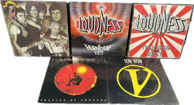 5 Australian heavy metal LP's to include Vow Wow, Loudness etc