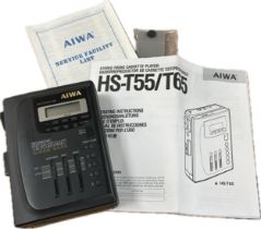 Vintage Aiwa HST55/T65 cassette player, untested