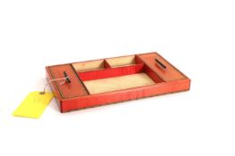 An Elie Bleu 'Fruit' stained sycamore jewellery tray 20th century