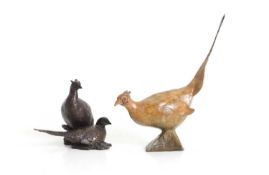 Ian Greensitt (British, b.1971) A small brown bird sculpture