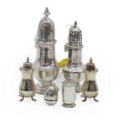 A collection of silver items