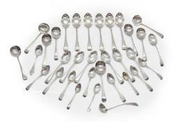 A collection of silver spoons