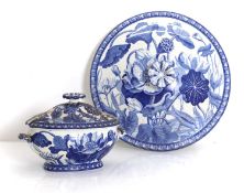 A Wedgwood 'Waterlily Pattern' earthenware tureen and cover Circa 1881