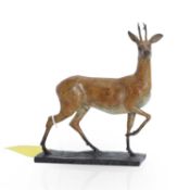Ian Greensitt (British b.1971) A bronze of a standing Roe deer