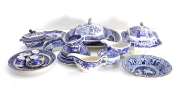 A collection of Spode blue & white 'Old Italian' pattern china