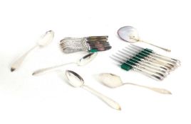 An extensive Danish silver table service