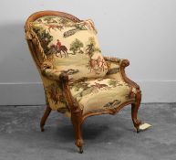 A Victorian carved armchair 19th century