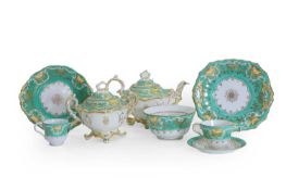An English porcelain tea service 19th century, Circa 1840-1860