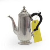 A George II style silver coffee pot
