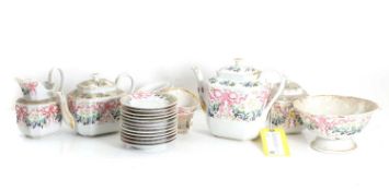 An English porcelain tea service 19th century