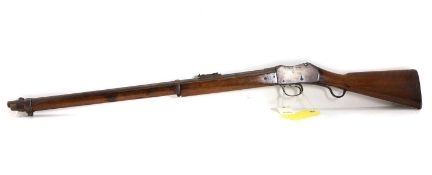 A Martini Henry Rifle 19th century, dated 1874