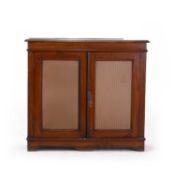 A mahogany bookcase,