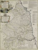 'A New Improved Map of Northumberland from the best surveys and intelligences',